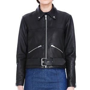 Veda ONE black leather jacket